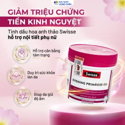 Viên uống hỗ trợ giảm triệu chứng tiền kinh nguyệt Evening Primrose Oil Swisse (200 viên) 2