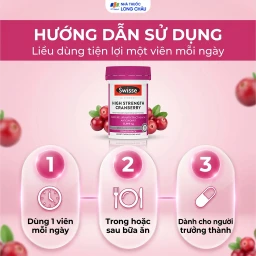 Viên uống hỗ trợ sức khỏe đường tiết niệu High Strength Cranberry Swisse (30 viên) 5