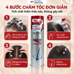 Xịt dưỡng tóc, ngăn ngừa rụng tóc và kích thích mọc tóc Rihair Strong Spray 185g 5