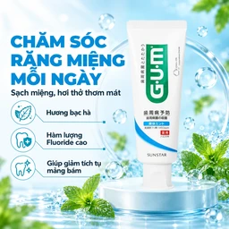 Kem đánh răng sunstar Gum ls hương bạc hà 120g 2