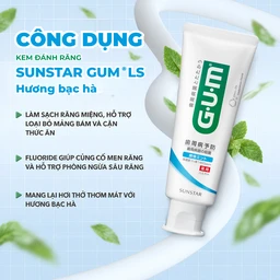 Kem đánh răng sunstar Gum ls hương bạc hà 120g 3