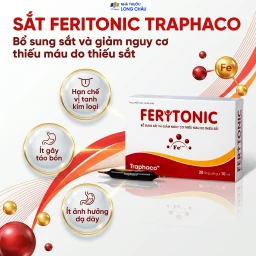 Siro bổ sung sắt Feritonic 40mg Traphaco (2 vỉ x 10 ống) 2