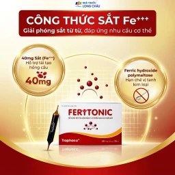 Siro bổ sung sắt Feritonic 40mg Traphaco (2 vỉ x 10 ống) 3