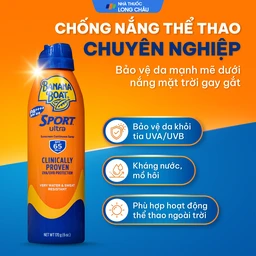 Chống nắng thể thao dạng xịt Banana Boat Sport Ultra SPF65 PA++++ có khả năng kháng nước 170g 2