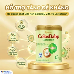 Sữa hỗ trợ tăng đề kháng cho trẻ 0-12 tháng tuổi Colosbaby Lactoferrin 0+ Vitadairy (800g) 2