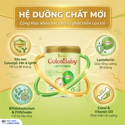 Sữa hỗ trợ tăng đề kháng cho trẻ 0-12 tháng tuổi Colosbaby Lactoferrin 0+ Vitadairy (800g) 3