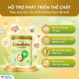 Sữa hỗ trợ tăng đề kháng cho trẻ 0-12 tháng tuổi Colosbaby Lactoferrin 0+ Vitadairy (800g) 4
