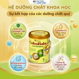 Sữa hỗ trợ tăng đề kháng cho trẻ 1-2 tuổi Colosbaby Lactoferrin 1+ Vitadairy (800g) 4