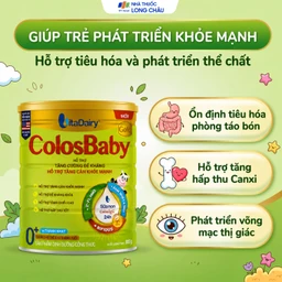 Sữa hỗ trợ tăng cường đề kháng, tăng cân khỏe mạnh cho trẻ 0-12 tháng tuổi Colosbaby gold 0+ Vitadairy (800g) 4