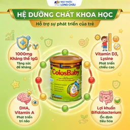 Sữa hỗ trợ tăng cường đề kháng, tăng cân khỏe mạnh cho trẻ 1-2 tuổi Colosbaby gold 1+ Vitadairy (800g) 3