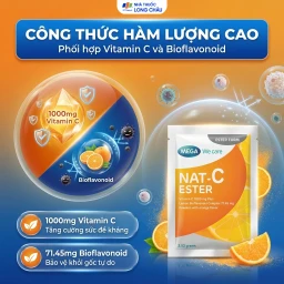 Bột hỗ trợ tăng cường sức đề kháng Nat C Ester Mega (30 gói) 3