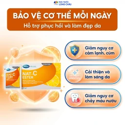 Bột hỗ trợ tăng cường sức đề kháng Nat C Ester Mega (30 gói) 4