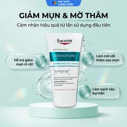 Sữa rửa mặt giảm mụn, kiểm soát nhờn Eucerin Dermopure Clinical Correcting to Foam (Tuýp 75ml) 2