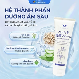 Sữa rửa mặt tạo bọt S Select làm sạch dịu nhẹ, cấp ẩm cho da khô và da nhạy cảm (150g) 3