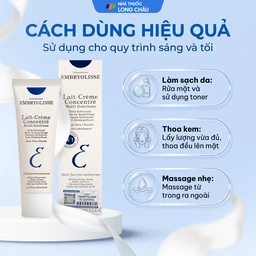 Kem dưỡng ẩm phục hồi da Embryolisse Lait-Crème Concentré hộp (30ml) 5