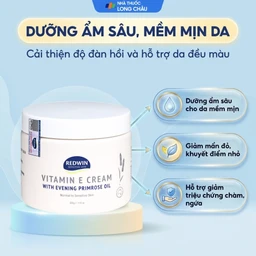 Kem dưỡng ẩm Vitamin E phục hồi da khô nứt nẻ Redwin hũ 330g 2