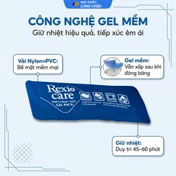 Túi chườm nóng, lạnh Rexicare gel (28.5x11.5cm) Làm giảm co thắt cơ, đau, sưng phù, bầm máy sau chấn thương, thủ thuật nha khoa, côn trùng cắn 3