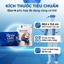 Túi chườm nóng, lạnh Rexicare gel (28.5x11.5cm) Làm giảm co thắt cơ, đau, sưng phù, bầm máy sau chấn thương, thủ thuật nha khoa, côn trùng cắn 4