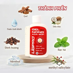 Gel nóng xoa bóp Ligpro hỗ trợ giảm đau cơ xương khớp, thư giãn cơ bắp (Thảo dược thiên nhiên) (100ml) 7