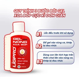 Gel nóng xoa bóp Ligpro hỗ trợ giảm đau cơ xương khớp, thư giãn cơ bắp (Thảo dược thiên nhiên) (100ml) 8