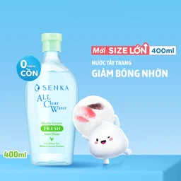 Nước tẩy trang Senka All Clear Water Micellar Formula Fresh N giúp giảm bóng nhờn, làm sạch da (400ml) 2