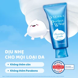 Sữa rửa mặt tạo bọt Senka Perfect Whip FA làm sạch sâu, dưỡng ẩm da (120g) 5