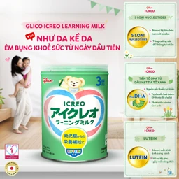 Sữa cho trẻ từ 3 tuổi Icreo Learning Milk Glico (820g) 2