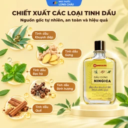 Dầu gừng Ningica giúp làm ấm cơ thể, giữ ấm (20ml) 3