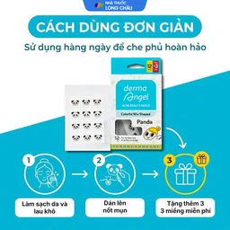 Miếng Dán Mụn Derma Angel Acne Beauty Patch Hình Gấu Panda 12+3 Miếng 5
