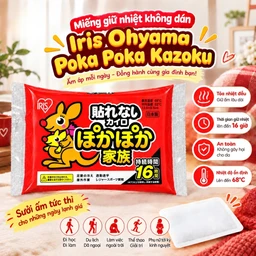 Miếng giữ nhiệt không dán Iris ohyama poka kazoku - Dùng chườm nóng, sưởi ấm trong mùa lạnh (Gói 10 miếng) 3