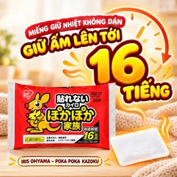 Miếng giữ nhiệt không dán Iris ohyama poka kazoku - Dùng chườm nóng, sưởi ấm trong mùa lạnh (Gói 10 miếng) 2