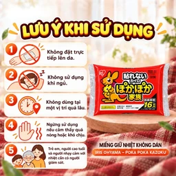 Miếng giữ nhiệt không dán Iris ohyama poka kazoku - Dùng chườm nóng, sưởi ấm trong mùa lạnh (Gói 10 miếng) 5