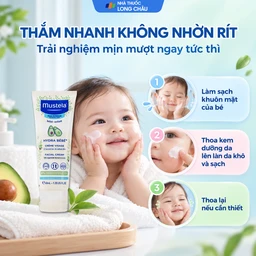 Kem dưỡng da mặt cho bé Mustela Hydra Bebe Facial Cream (40ml) 5