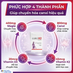Viên uống hỗ trợ phòng chống loãng xương, bổ sung canxi giúp xương chắc khỏe Calci K2 Dao Nordic Health (60 viên) 4