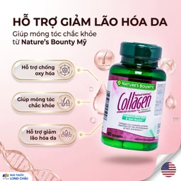 Viên uống giúp đẹp da, móng, tóc chắc khỏe, hỗ trợ chống oxy hoá Hydro-lyzed Collagen With Vitamin C Nature's Bounty (90 viên) 2