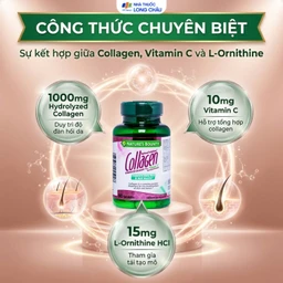 Viên uống giúp đẹp da, móng, tóc chắc khỏe, hỗ trợ chống oxy hoá Hydro-lyzed Collagen With Vitamin C Nature's Bounty (90 viên) 3