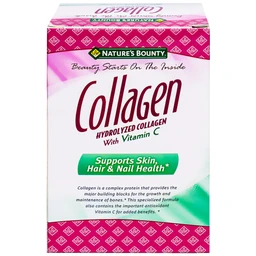 Viên uống giúp đẹp da, móng, tóc chắc khỏe, hỗ trợ chống oxy hoá Hydro-lyzed Collagen With Vitamin C Nature's Bounty (90 viên)