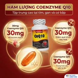 Viên uống hỗ trợ sức khỏe tim mạch, giảm cholesterol máu CoQ10 30mg Pharmekal (30 viên) 4