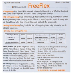 Viên uống hỗ trợ hạn chế thoái hóa khớp, chống viêm khớp Free Flex DAO Nordic Health (90 viên)