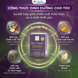 Viên uống giúp tóc chắc khỏe, đẹp tóc, hạn chế rụng tóc Hair Volume New Nordic (30 viên) 5