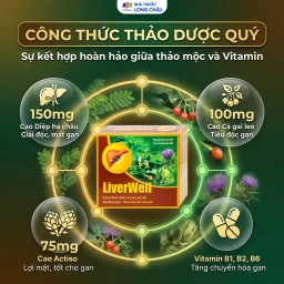 Viên uống hỗ trợ thanh nhiệt, mát gan, giải độc, bảo vệ gan LiverWell (12 vỉ x 5 viên) 3
