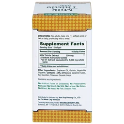 Viên uống hỗ trợ tăng cường chức năng gan, bảo vệ gan Milk Thistle Nature's Bounty (50 viên)