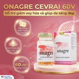 Viên uống giúp da sáng đẹp, giảm quá trình oxy hóa, cải thiện độ ẩm cho da Onagre Cevrai (60 viên) 2