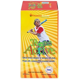 Viên uống bổ sung vitamin và khoáng chất cho thanh thiếu niên Teens Active Vitamins For Life (60 viên)