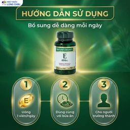 Viên uống bổ sung Vitamin E làm chậm quá trình lão hóa da Vitamin E 400IU Nature's Bounty (30 viên) 5