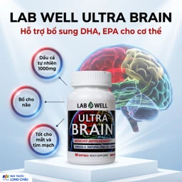 Viên uống bổ não, tốt cho mắt và tim mạch Ultra Brain Lab Well (60 viên) 2