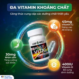 Viên uống bổ sung vitamin và khoáng chất cho cơ thể Multi Vitas Lab Well (60 viên) 4
