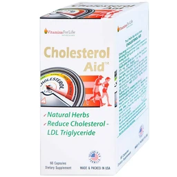 Viên uống hỗ trợ giảm cholesterol Cholesterol Aid Vitamins For Life (60 viên)