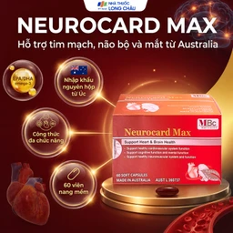 Viên uống Neurocard Max Luca Pharma hỗ trợ chức năng hệ tim mạch, tuần hoàn máu (6 vỉ x 10 viên) 3