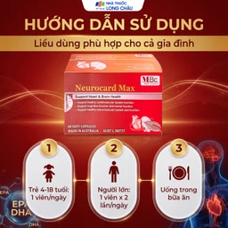 Viên uống Neurocard Max Luca Pharma hỗ trợ chức năng hệ tim mạch, tuần hoàn máu (6 vỉ x 10 viên) 6